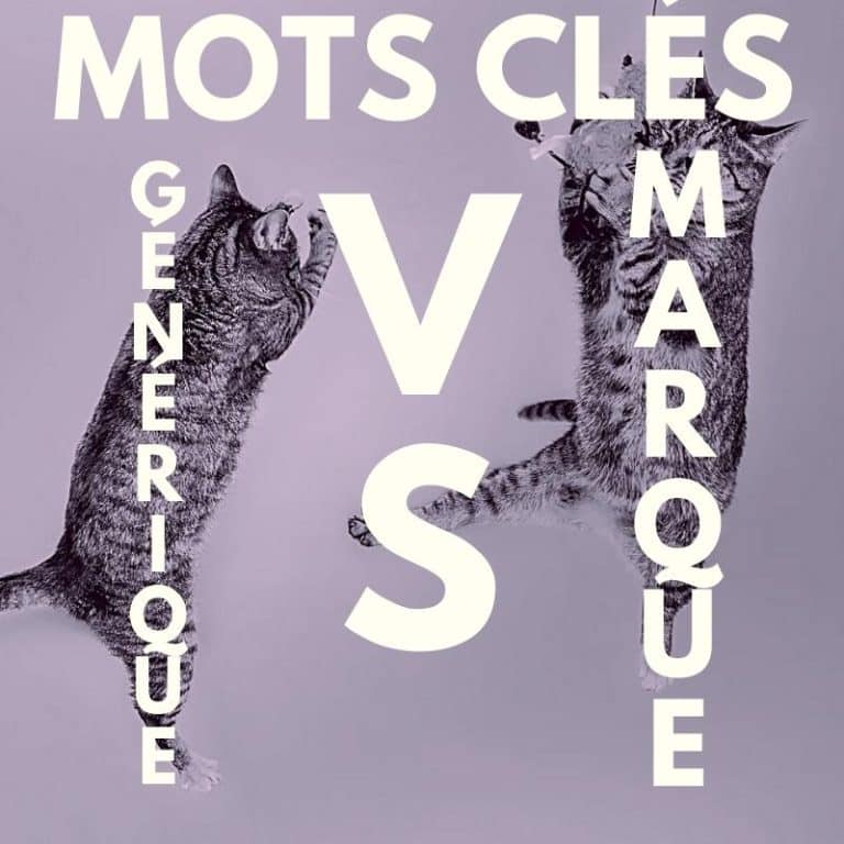 mots cles marque vs generique